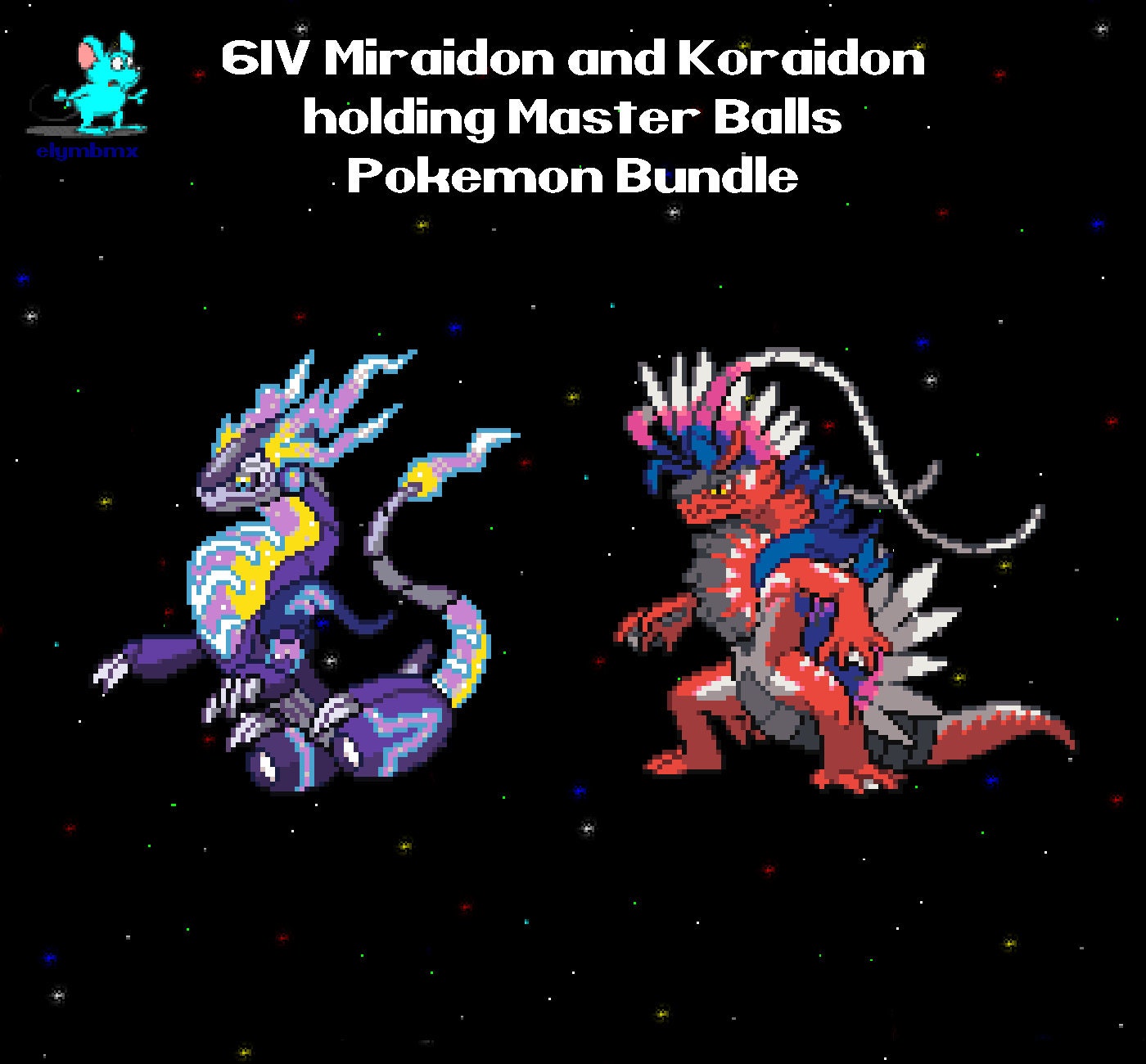 KORAIDON MIRAIDON 6IV Pack for Pokemon Scarlet and Violet