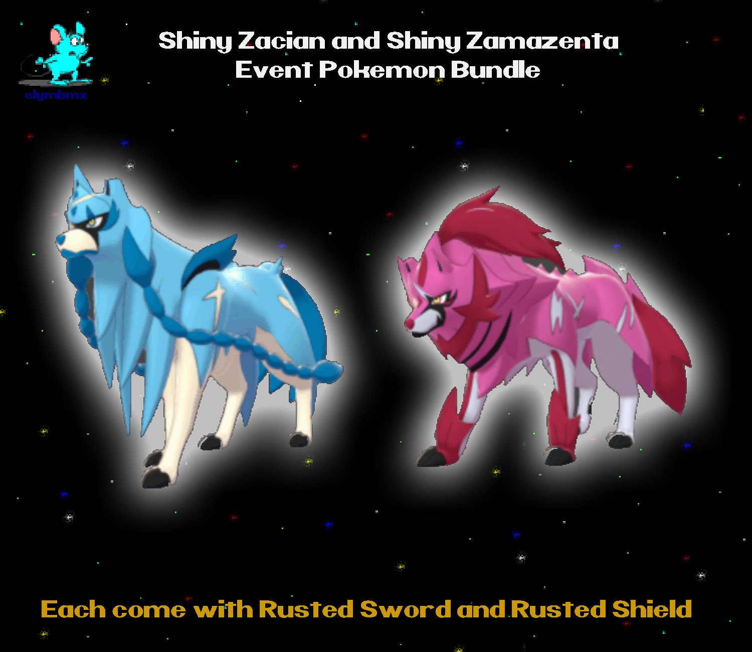 6IV Ultra Shiny Zacian & Zamazenta Pokemon Sword and Shield