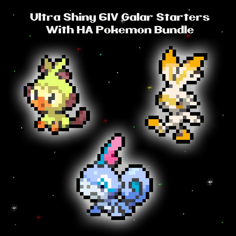 6IV Ultra Square Shiny Zapdos, Moltres, Articuno Kanto Pokemon Sword /  Shield
