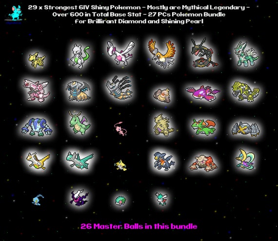 Bundle All 28 Pokemon Legendaries 6IV + Zarude Legit + Masterballs