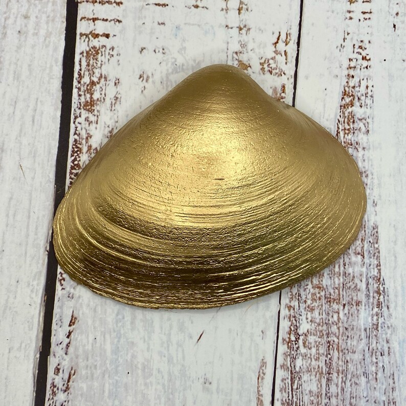 Decoupage Clam Shell Art, Paris Map Beach Decor, Handmade Trinket Dish ...
