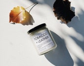 9oz Tobacco Leather Scented Soy Jar Candle
