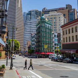 Stride by, North Beach, San Francisco, California