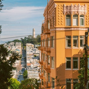 Colors of Russian Hill/North Beach, Coit Tower, San Francisco, California