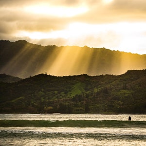 Sunset in Hanalei, Kauai Hawaii