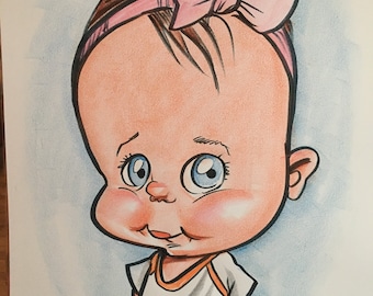 1 Baby Color Caricature Portrait