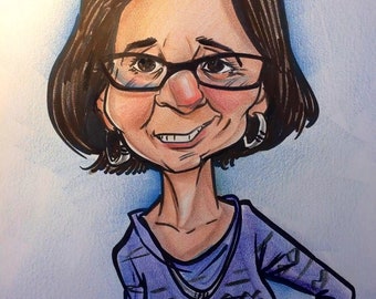 Mothers Day Color Caricature