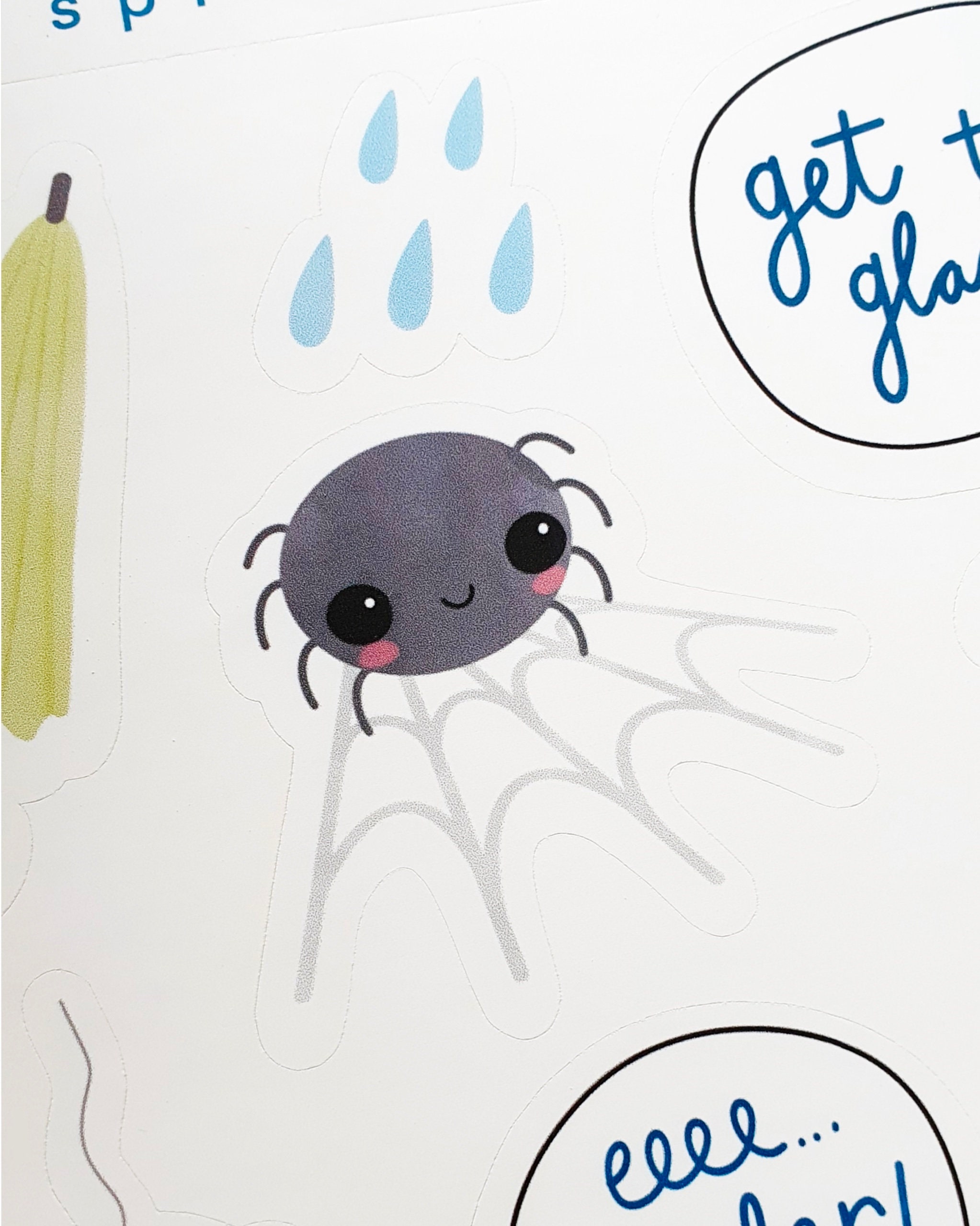 Spider sticker sheet stickers for planners humourous | Etsy