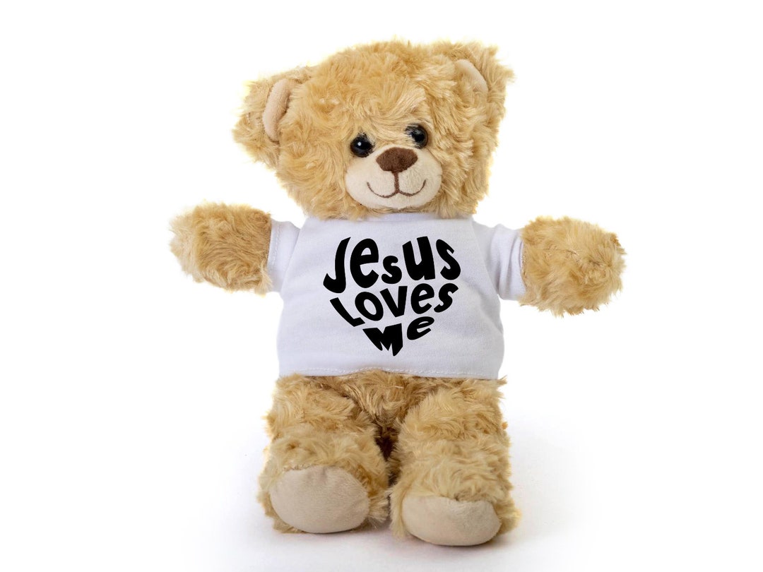 Christian Affirmation Bear, Christian Gift for Her,jesus Loves Me Bear