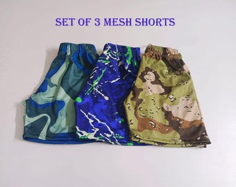 Custom Mesh Athletic Shorts Set of 3 | Sublimation Printing