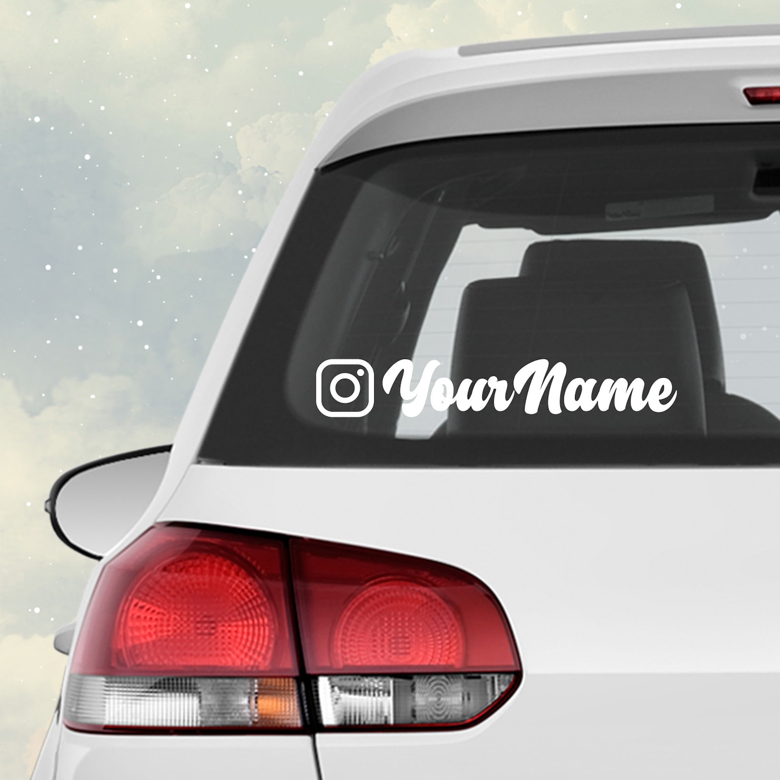 Instagram Car Decal / Custom Instagram Sticker / Instagram Car Etsy