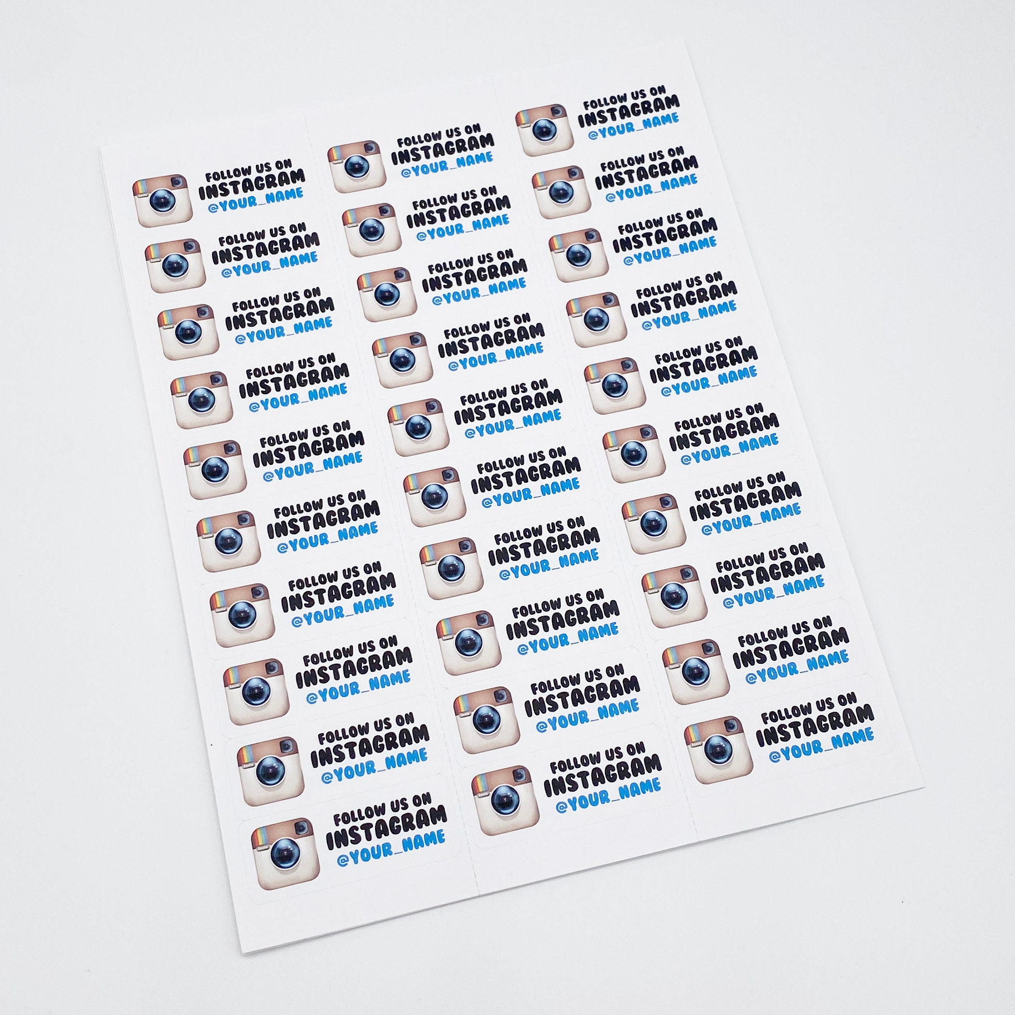 Instagram Personalized Stickers / Instagram Stickers / Social | Etsy