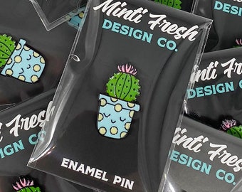 Cactus Enamel Pin / Enamel pin / house plant pin / Backpack accessories