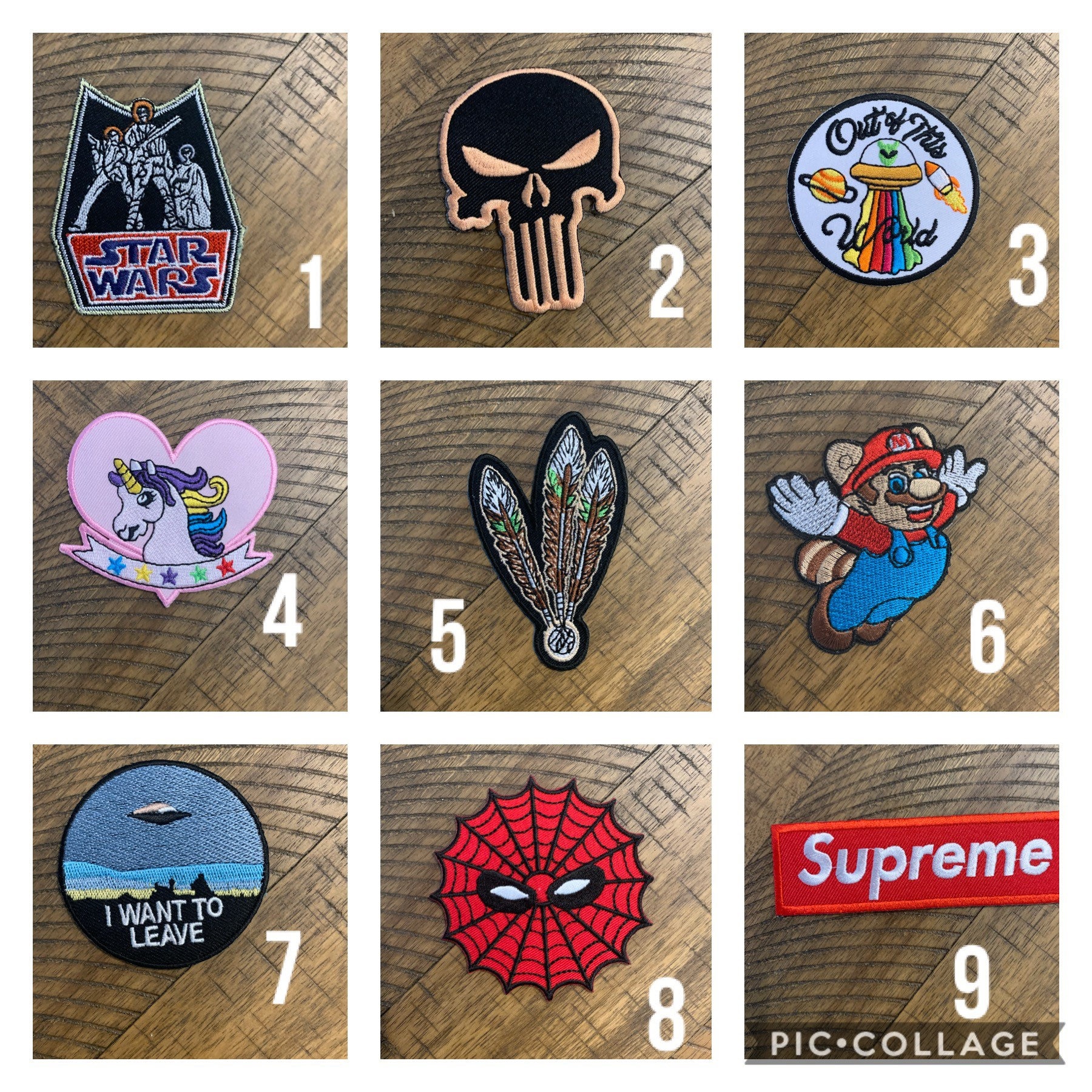 Sew Iron on Patches Animals Superhero Designer Cartoons 