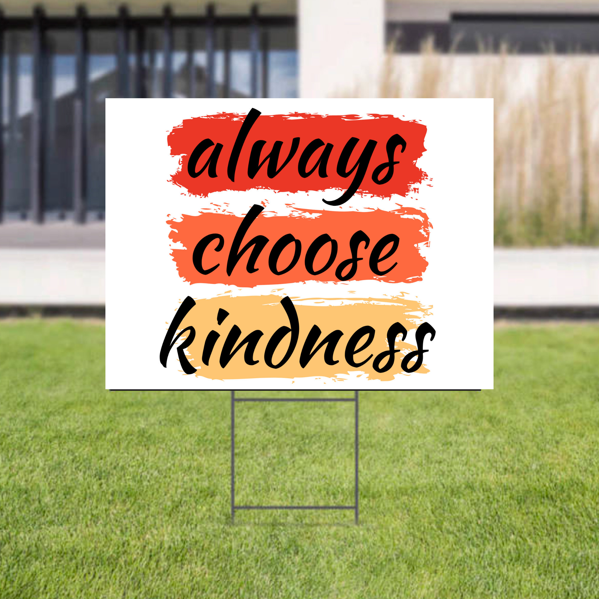 Kindness Yard Sign Always Choose Kindness Be Kind Golden | Etsy