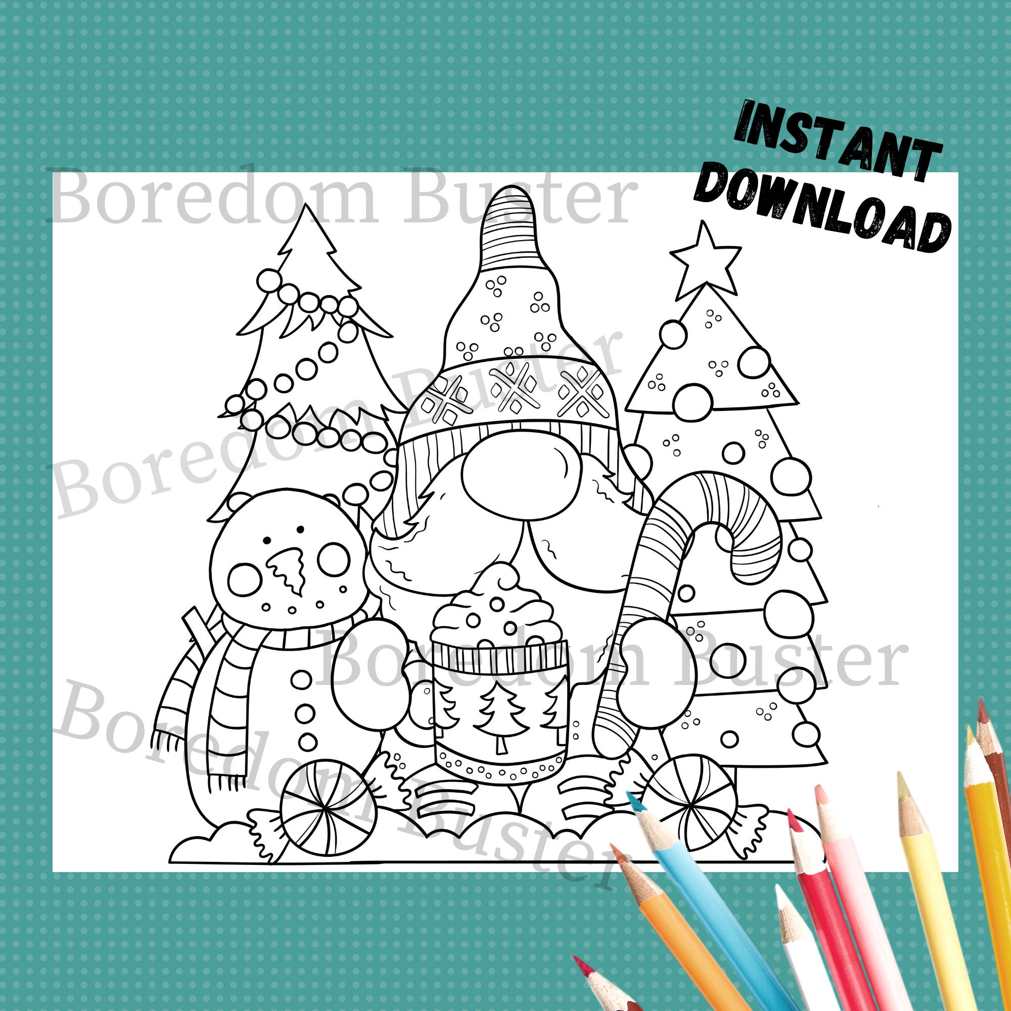49 Coloring Pages With Cute Gnome Princesses, Coloring Pages for Adults and  Kids, Instant Download, Printable 
