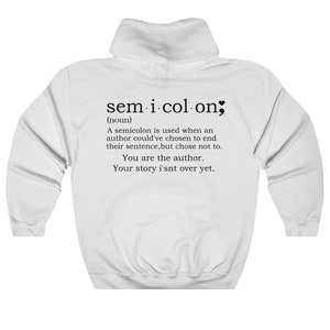 Halve dubbele punt hoodie