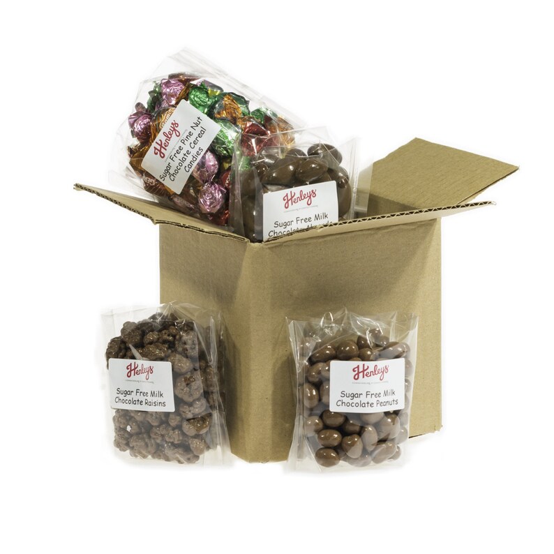 Sugar Free Chocolate Gift Box Diabetic Sweets & Nuts For Etsy