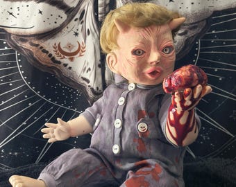 Creepy dolls, Jarvis, hand sculpted