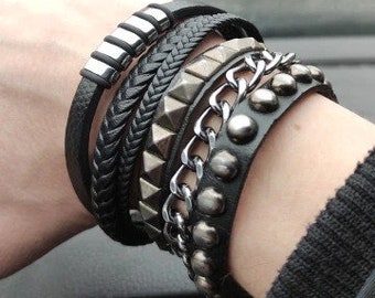 2 Pcs Femmes Punk Strass Serpent Courbé Chunky Stretch Bracelet Jonc 2 Pcs Femmes Punk Strass Serpent Courbé Chunky Stretch Bracelet Jonc