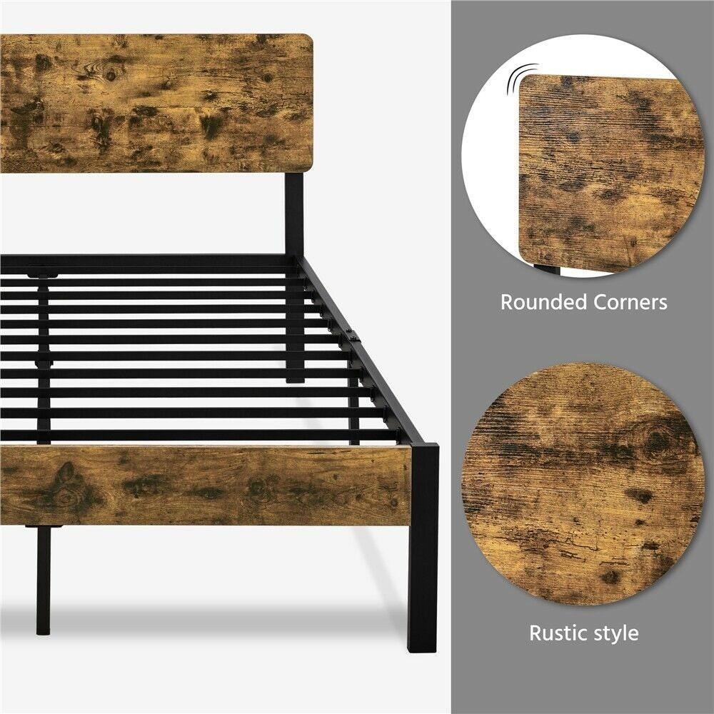 Queen Bedframe Bed Frame Queen Vintage Style Full or Queen Etsy