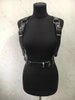 Harness with wide straps, harness with buckles, leather body harness USA Seller 