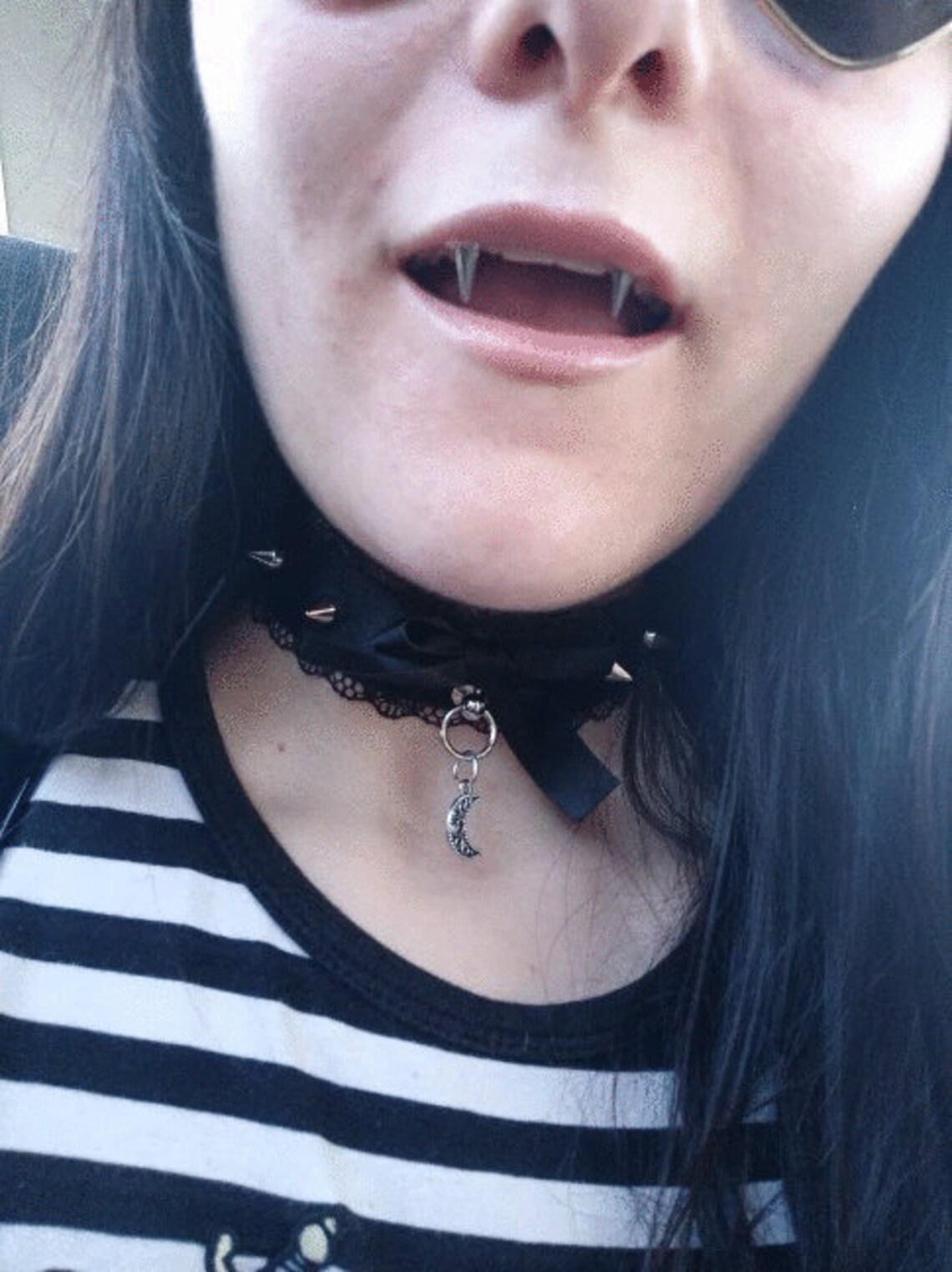 Vampire Septum Dracula Nail Piercing Tiger Tooth fangs Nail Etsy