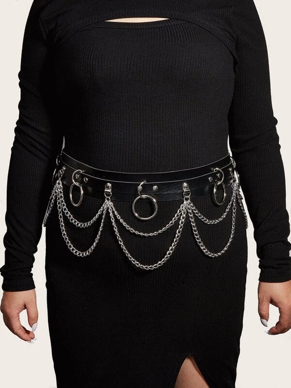 Waist Harness Belt O Ring Chain BDSM 1x 