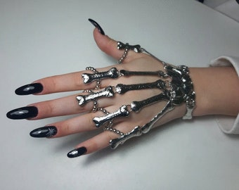 Skeleton Hand Bracelet - Etsy
