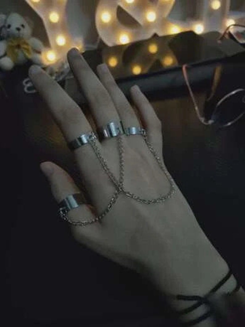 Kurapika Chains Joined Chain Rings Adjustable. Anime Cosplay Etsy