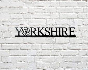 Decoración de pared de Yorkshire Steel / Icónica / Día de Yorkshire / Regalo de Navidad