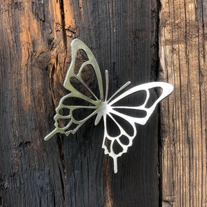 Polly The Butterfly - Small Wall Mounted Butterfly • Garden Ornament • Entomology • Rusty Butterfly