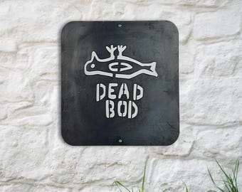 Arte mural de acero "Dead Bod" de Hull, homenaje a Hull City, icónico, regalo del Día de Yorkshire