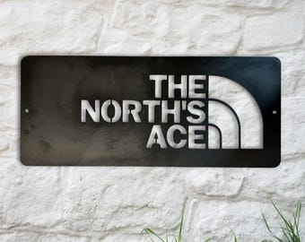 Arte de pared de acero The North's Ace / Icónico / Regalo del Día de Yorkshire / Norte de Inglaterra