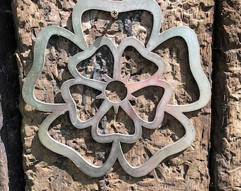 Steel Yorkshire Rose For Wall, Garden, Kitchen, Living Room, Father’s Day, Yorkshire Day