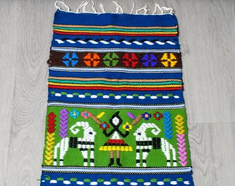 Vintage Grieks tapijtje | tapijt | Griekenland | kleed | kleedje | vloerkleed | vloer | wandtapijt | handgemaakt | Kreta