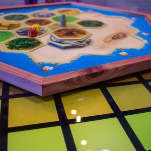 Wooden Catan Board Tray Handcrafted Cedar/Maple/Cherry/Birch image 1