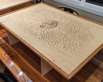 Elevated D&D Battle Map Board: Handcrafted Table Top, Fits 36" x 24" Mat