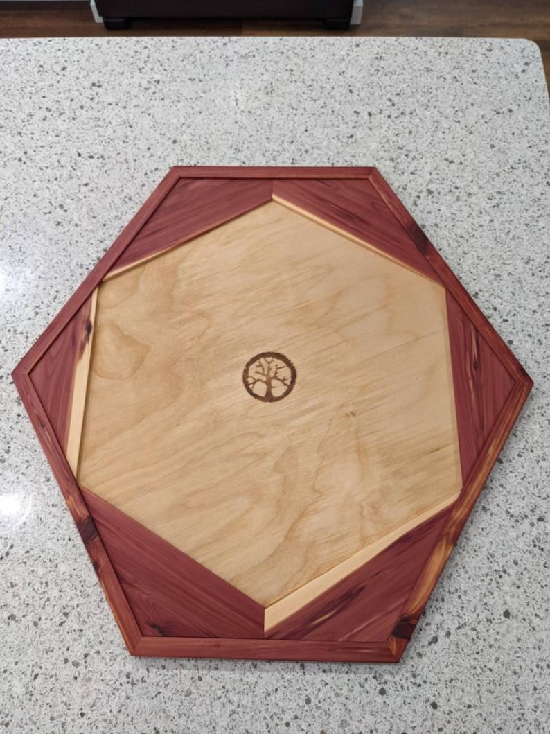 Wooden Catan Board Tray Handcrafted Cedar/Maple/Cherry/Birch image 8