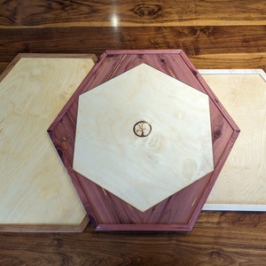 Wooden Catan Board Tray Handcrafted Cedar/Maple/Cherry/Birch image 4