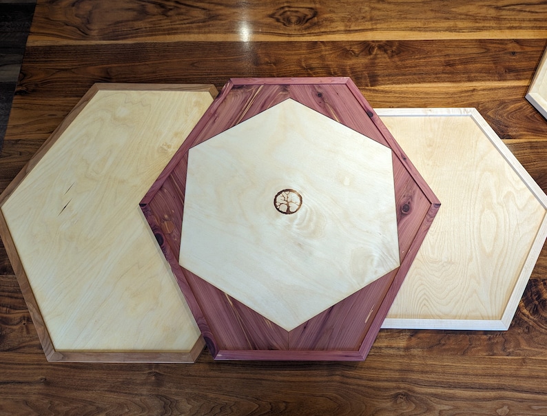 Wooden Catan Board Tray Handcrafted Cedar/Maple/Cherry/Birch image 4