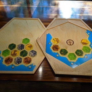 Wooden Catan Board Tray Handcrafted Cedar/Maple/Cherry/Birch image 6