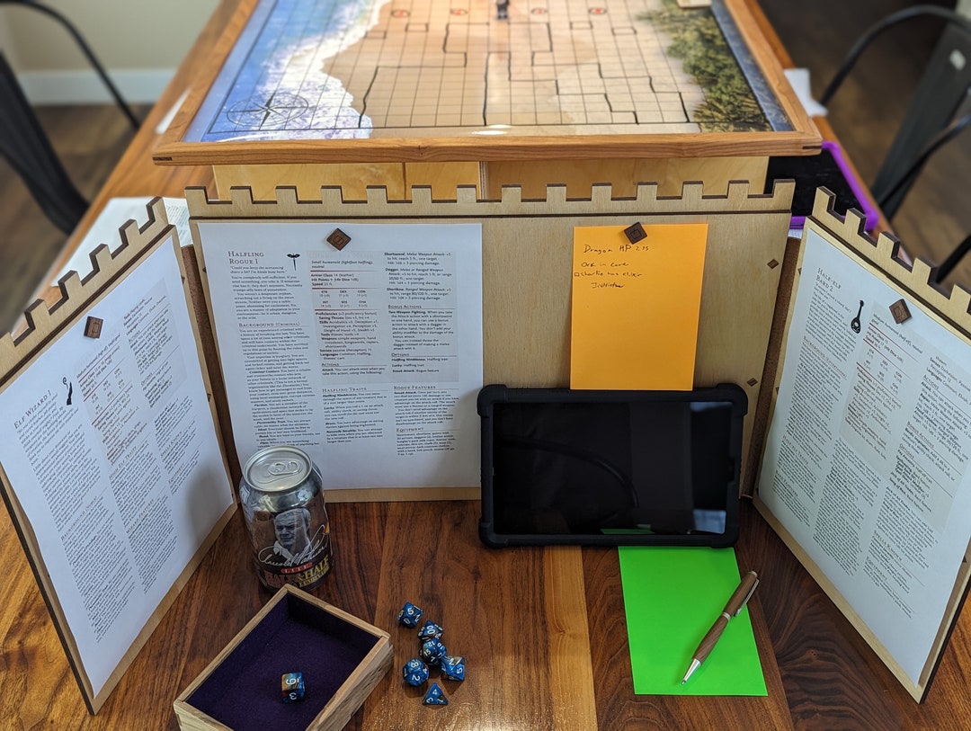Dungeon Master DM Screen for Dungeons and Dragons - Etsy