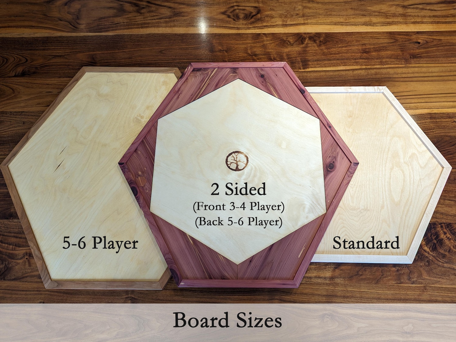 Catan Board Wood Tray - Handcrafted Cedar/Maple/Cherry/Birch - Cherry, Standard Catan Board