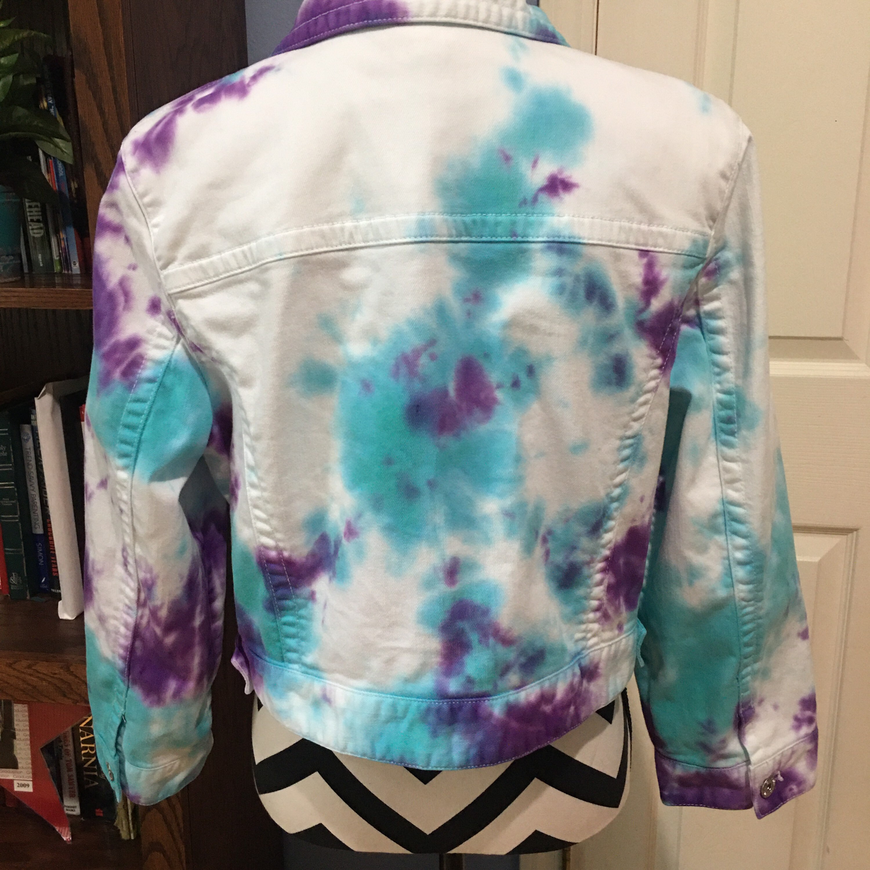Tie Dye Denim Jacket Etsy