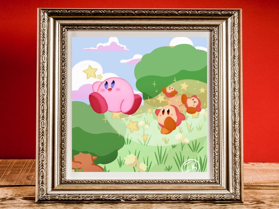 Kirby and Friends Art Print Poster -  Portugal