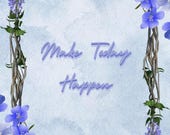 Make Today Happen Lined Notebook | Digital Notebook | Simple Design Notebook for Inspiring Eco-Friendly Note-Taking
