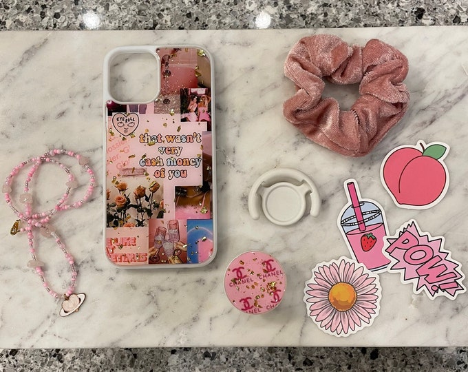 Handmade iPhone 12 Pink Gift Set