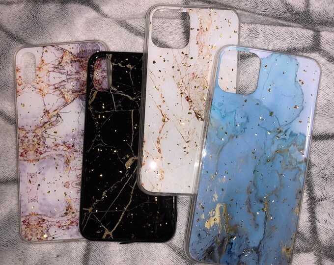 Marble Gold Foil iPhone Cases (9 Colors!)