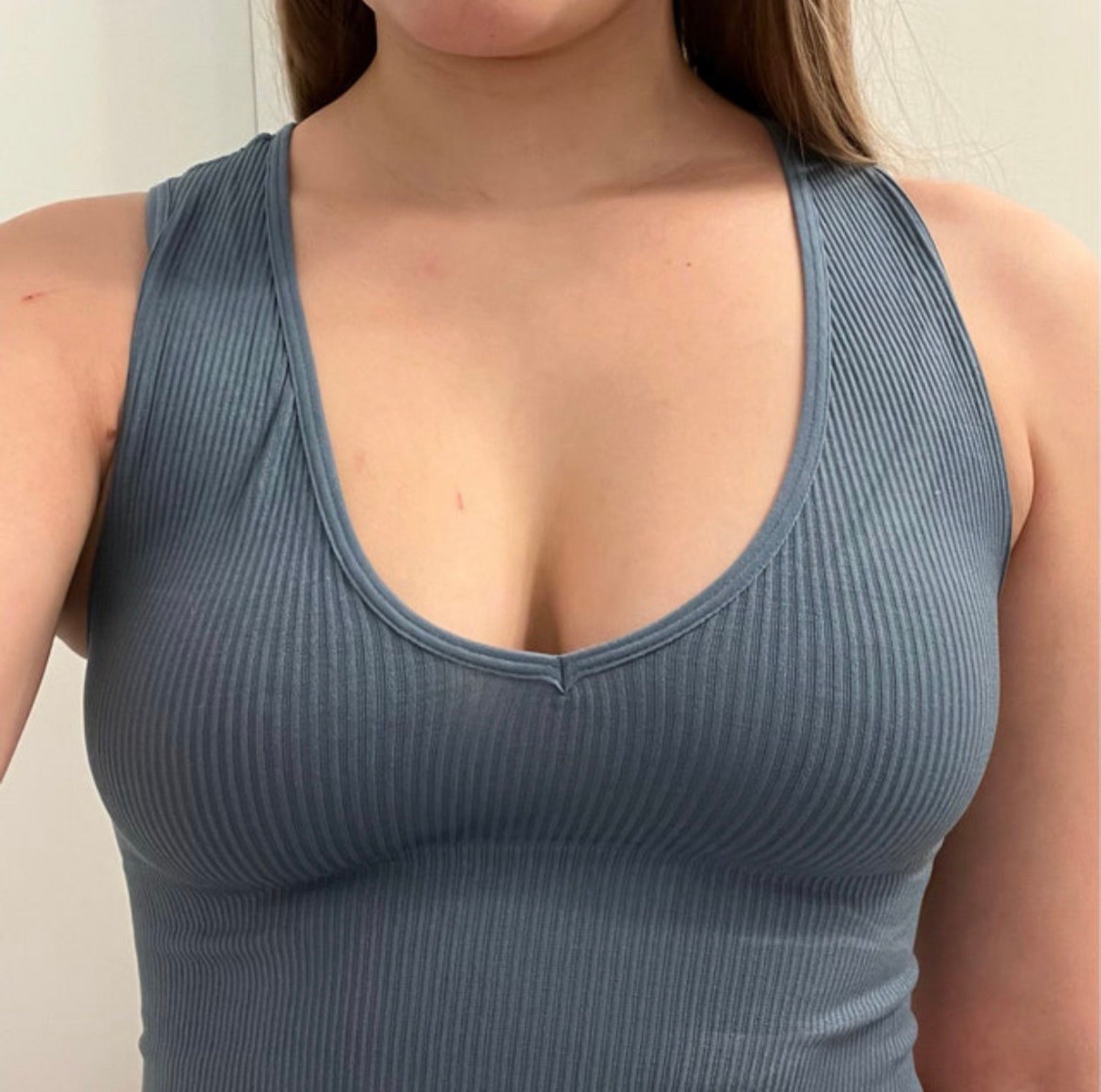 Deep V Top Style 22237-2 3-4  Sleeves